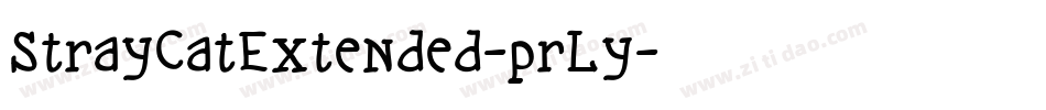 StrayCatExtended-prLy字体转换