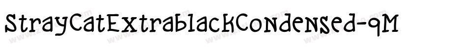 StrayCatExtrablackCondensed-qMq6字体转换