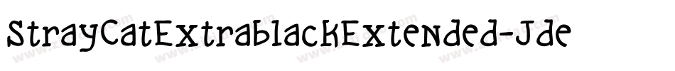 StrayCatExtrablackExtended-JdeB字体转换