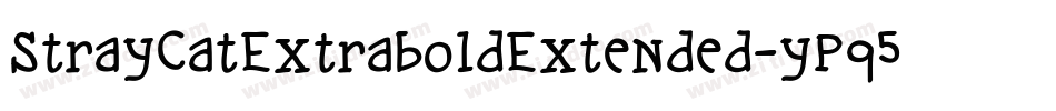 StrayCatExtraboldExtended-yPq5字体转换
