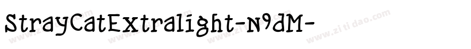StrayCatExtralight-n9dM字体转换