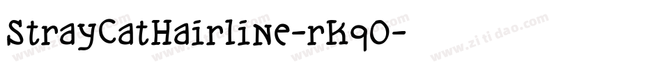 StrayCatHairline-rKqO字体转换
