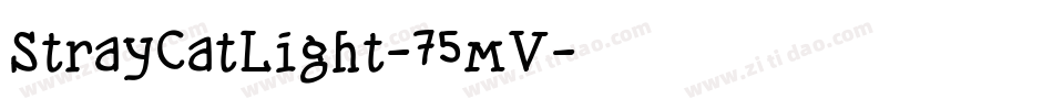 StrayCatLight-75mV字体转换
