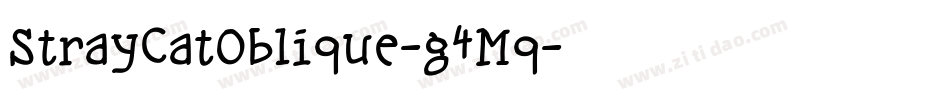 StrayCatOblique-g4Mq字体转换
