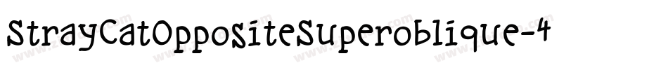 StrayCatOppositeSuperoblique-45MB字体转换