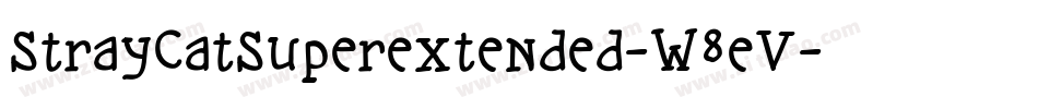 StrayCatSuperextended-W8eV字体转换