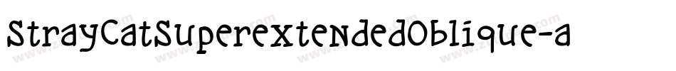 StrayCatSuperextendedOblique-adOa字体转换
