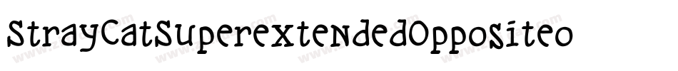 StrayCatSuperextendedOppositeoblique-E2Yr字体转换