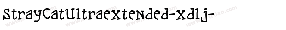 StrayCatUltraextended-xdlj字体转换