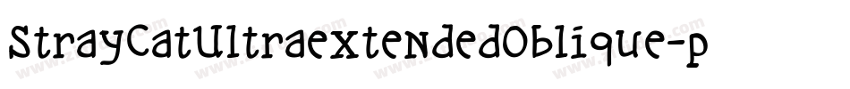 StrayCatUltraextendedOblique-prOy字体转换