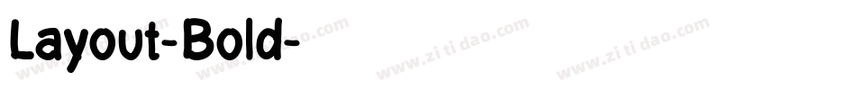 Layout-Bold字体转换