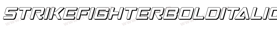 StrikeFighterBoldItalic-Rmqo字体转换
