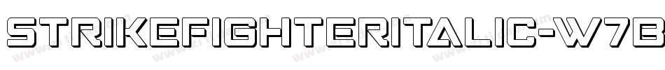 StrikeFighterItalic-w7B8字体转换