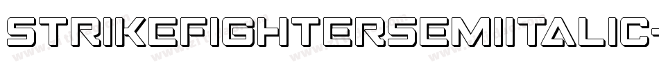 StrikeFighterSemiItalic-Pwqx字体转换 StrikeFighterSemiItalic-Pwqx字体转换