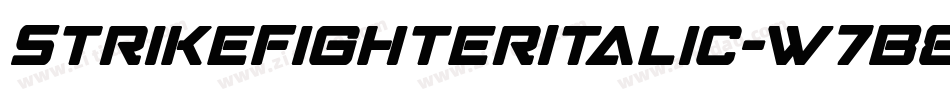 StrikeFighterItalic-w7B8字体转换