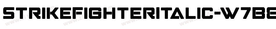 StrikeFighterItalic-w7B8字体转换