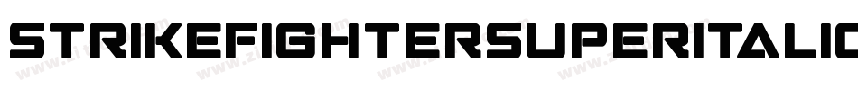 StrikeFighterSuperItalic-LMJD字体转换