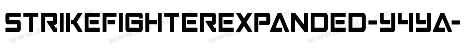StrikeFighterExpanded-Y4ya字体转换