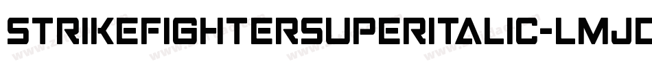 StrikeFighterSuperItalic-LMJD字体转换