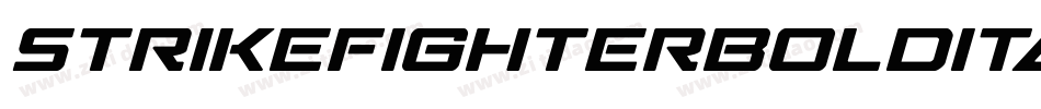 StrikeFighterBoldItalic-Rmqo字体转换