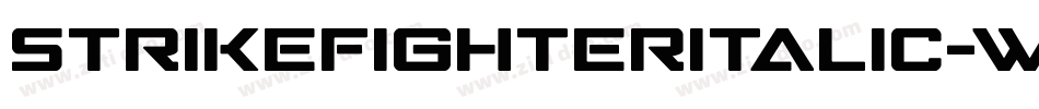 StrikeFighterItalic-w7B8字体转换