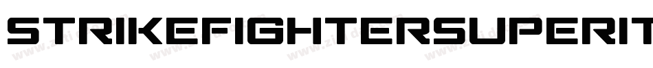 StrikeFighterSuperItalic-LMJD字体转换