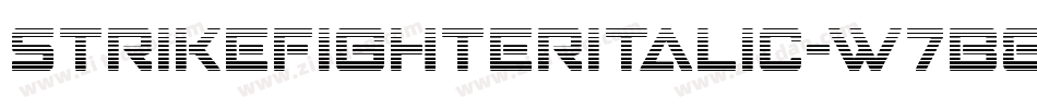 StrikeFighterItalic-w7B8字体转换