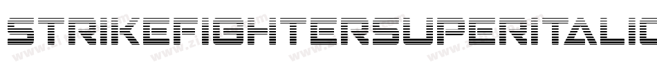 StrikeFighterSuperItalic-LMJD字体转换