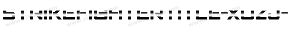 StrikeFighterTitle-XoZj字体转换 StrikeFighterTitle-XoZj字体转换