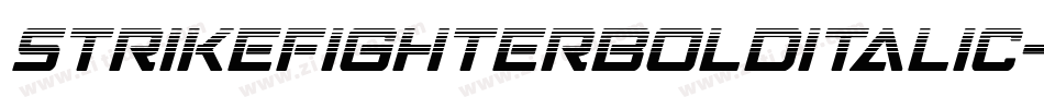 StrikeFighterBoldItalic-Rmqo字体转换