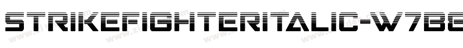 StrikeFighterItalic-w7B8字体转换