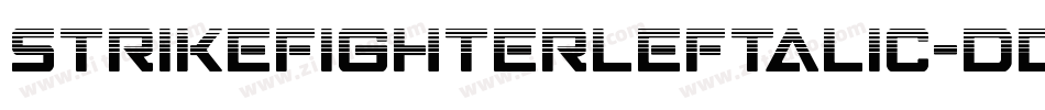 StrikeFighterLeftalic-dDOE字体转换 StrikeFighterLeftalic-dDOE字体转换