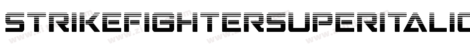 StrikeFighterSuperItalic-LMJD字体转换