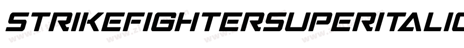 StrikeFighterSuperItalic-LMJD字体转换