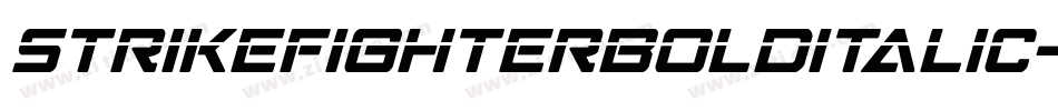 StrikeFighterBoldItalic-Rmqo字体转换