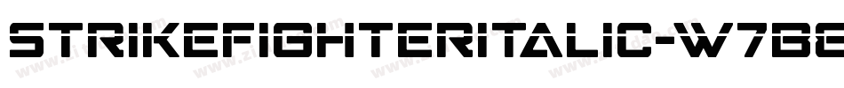 StrikeFighterItalic-w7B8字体转换