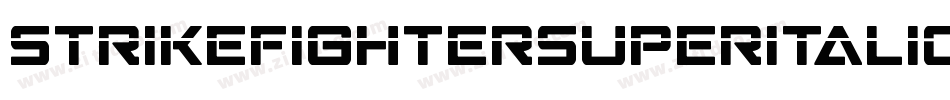 StrikeFighterSuperItalic-LMJD字体转换