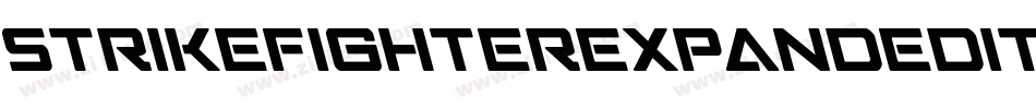 StrikeFighterExpandedItalic-rMrp字体转换 StrikeFighterExpandedItalic-rMrp字体转换