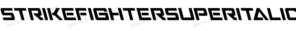 StrikeFighterSuperItalic-LMJD字体转换