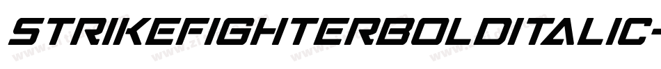 StrikeFighterBoldItalic-Rmqo字体转换