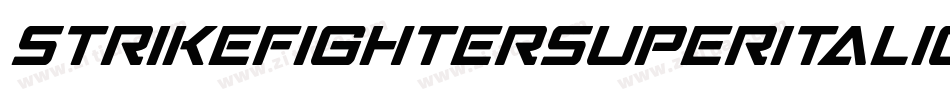 StrikeFighterSuperItalic-LMJD字体转换