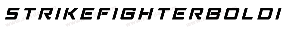 StrikeFighterBoldItalic-Rmqo字体转换