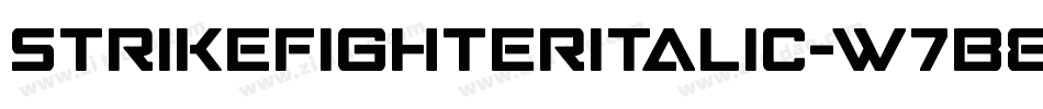 StrikeFighterItalic-w7B8字体转换
