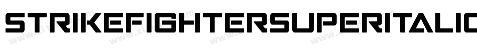 StrikeFighterSuperItalic-LMJD字体转换