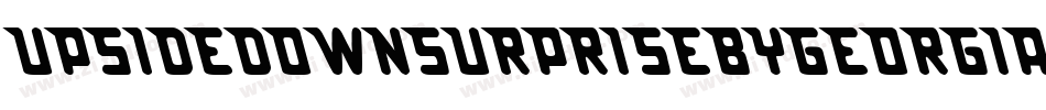 UpsideDownSurpriseByGeorgia-2nnd字体转换
