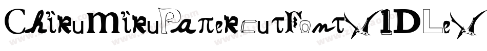 ChirumiruPapercutFont-lDLe字体转换