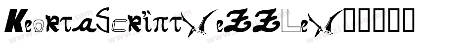KeortaScript-eZZLe字体转换