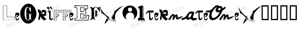 LeGriffeEF-AlternateOne字体转换