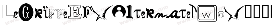 LeGriffeEF-AlternateTwo字体转换