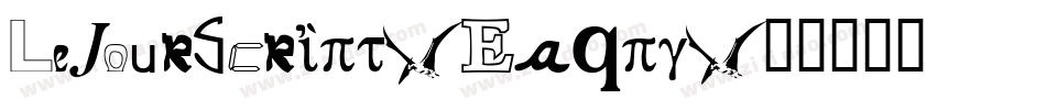 LeJourScript-Eaqpg字体转换